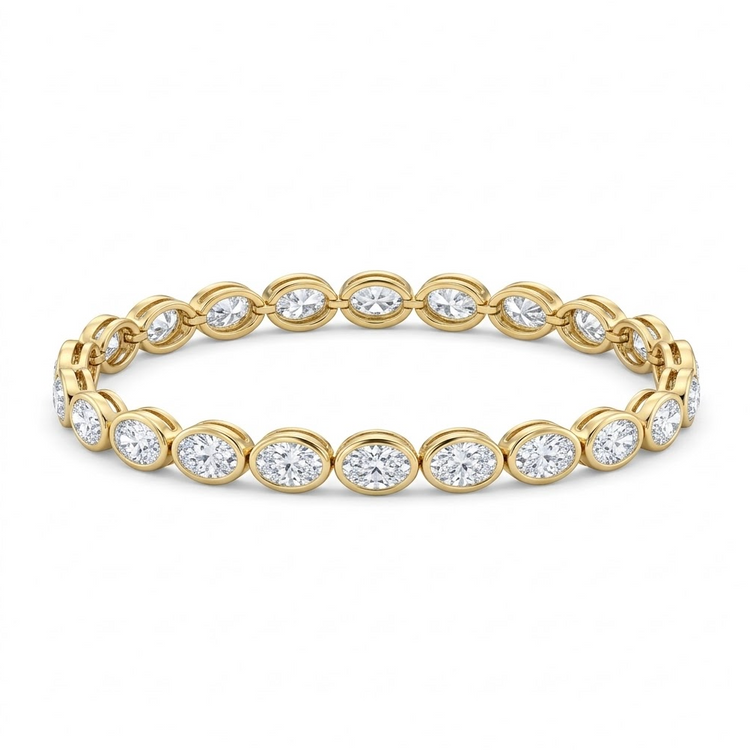 PULSERA DIAMANTES OVAL
