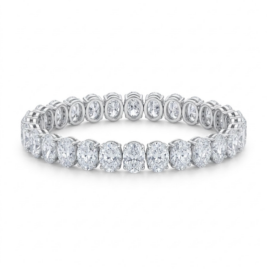 PULSERA DIAMANTES OVAL