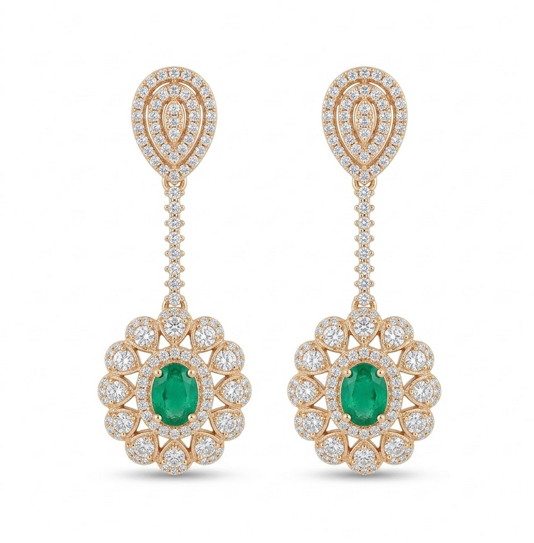 Aretes esmeralda