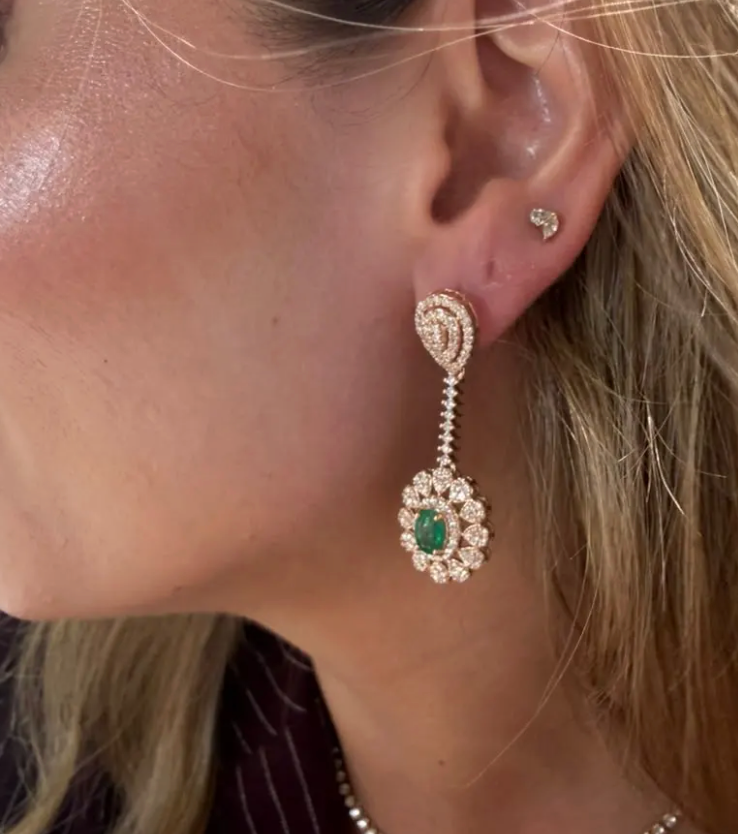 Aretes esmeralda