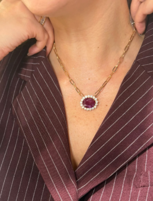 Collar dije Rubi