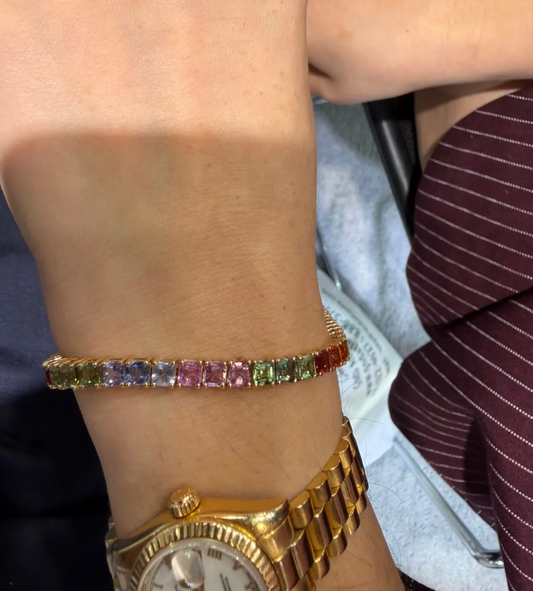 PULSERA RAINBOW SAPPHIRE