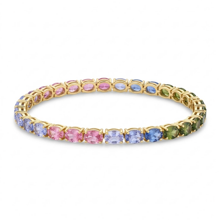 PULSERA ZAFIROS RAINBOW