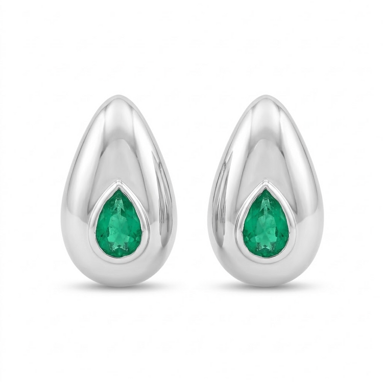 Aretes Drop Esmeralda