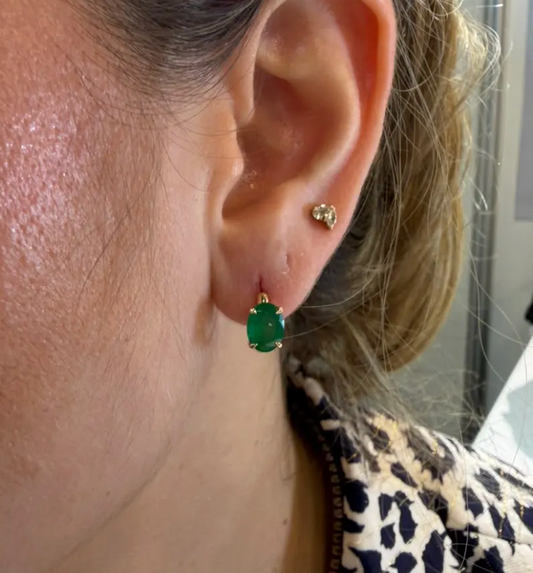 aretes esmeralda