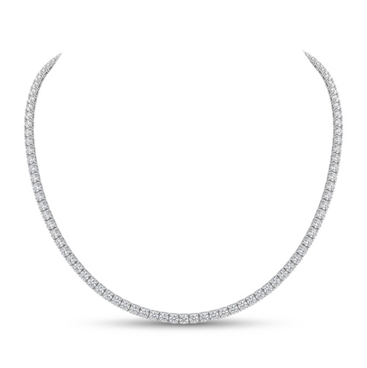 Tennis necklace 33ctw