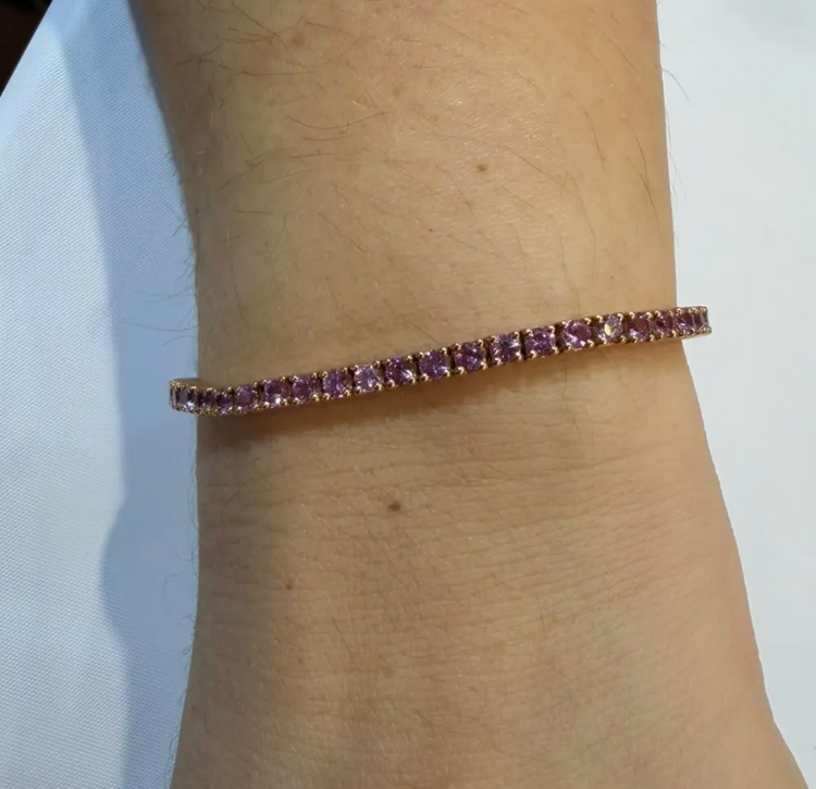 pulsera zafiro rosa