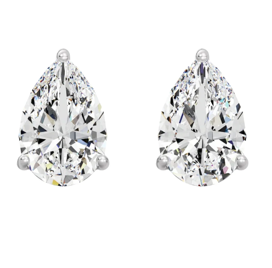 Studs Pear 4ctw