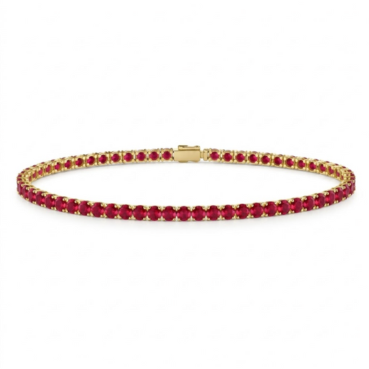 pulsera rubíes
