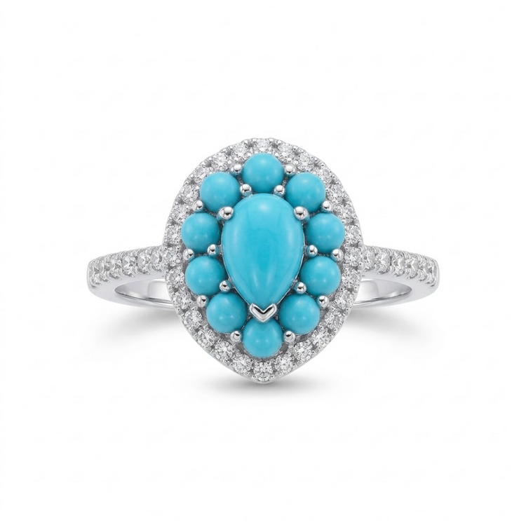 Anillo turquesas