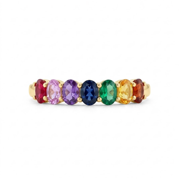 Anillo Zafiros Rainbow