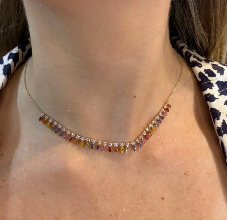 COLLAR RAINBOW SAPPHIRE
