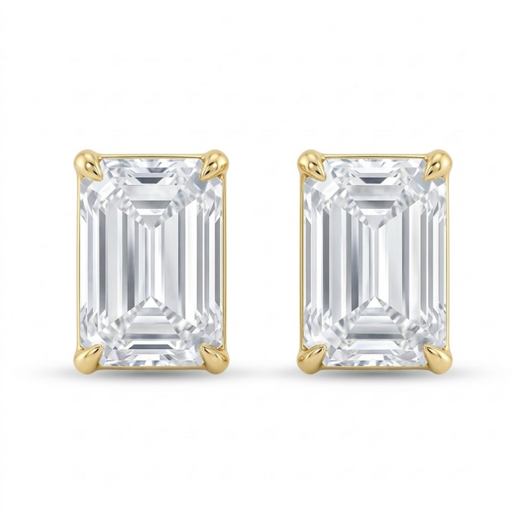 Studs Emerald 1ctw