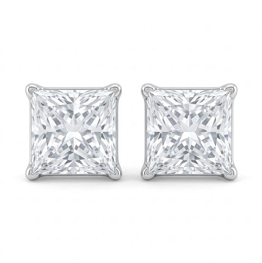 Studs Princess 3ctw