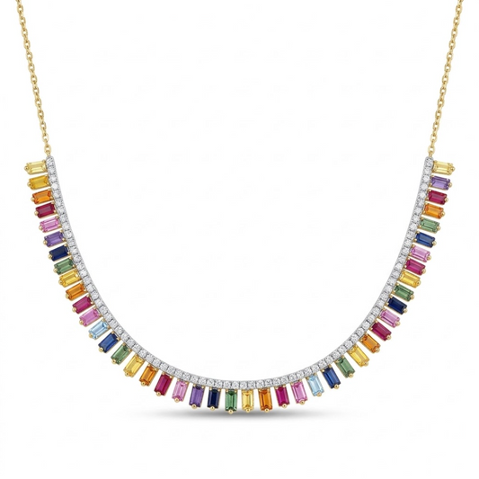 Collar Rainbow Sapphire