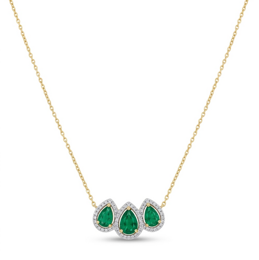 Collar Esmeralda Pear