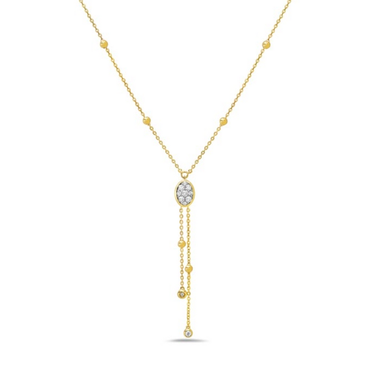 collar diamantes drop