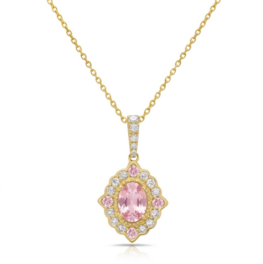 Collar Zafiro rosa