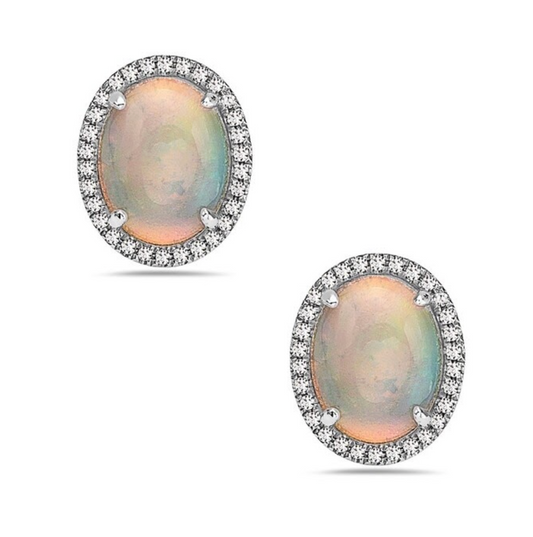 Aretes Opalo oval