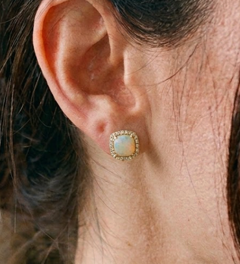 Aretes opalo