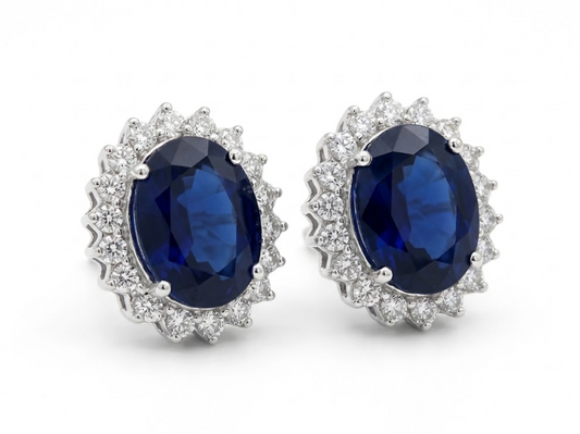 Aretes zafiro