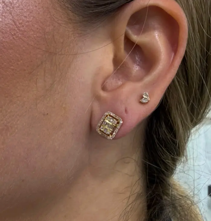 Aretes diamantes