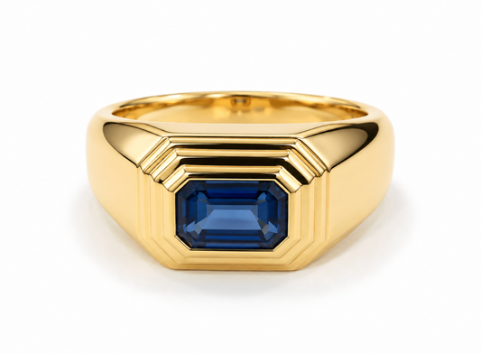 Anillo Chunky Zafiro