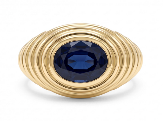 Anillo Chunky Zafiro