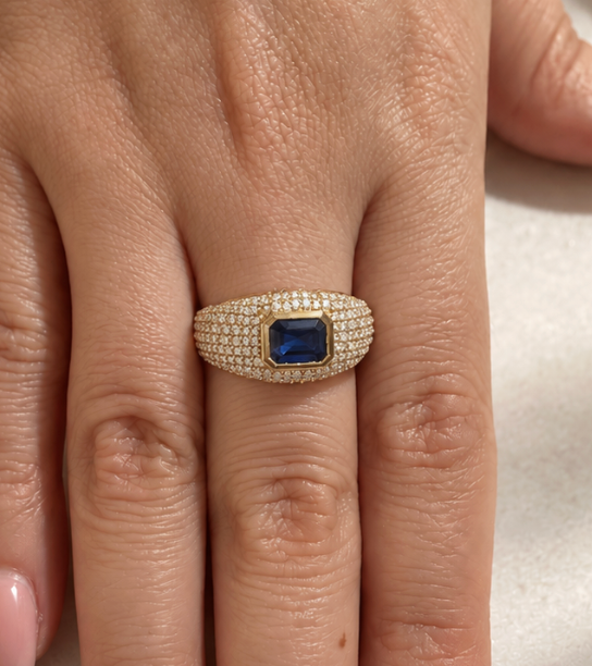 Anillo Pavé Zafiro