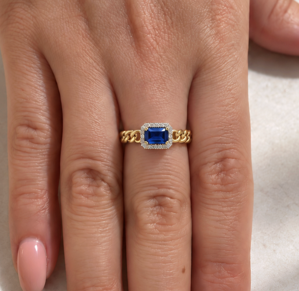 Anillo zafiro