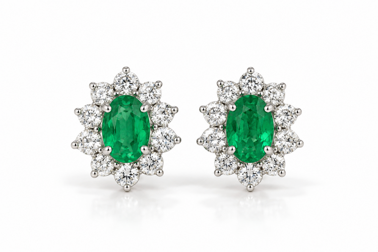Aretes esmeralda