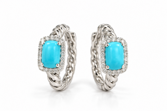 Aretes turquesas