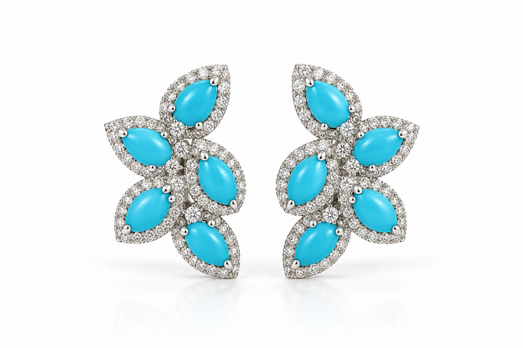 Aretes turquesas
