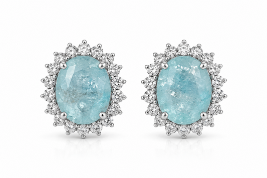 Aretes turmalinas