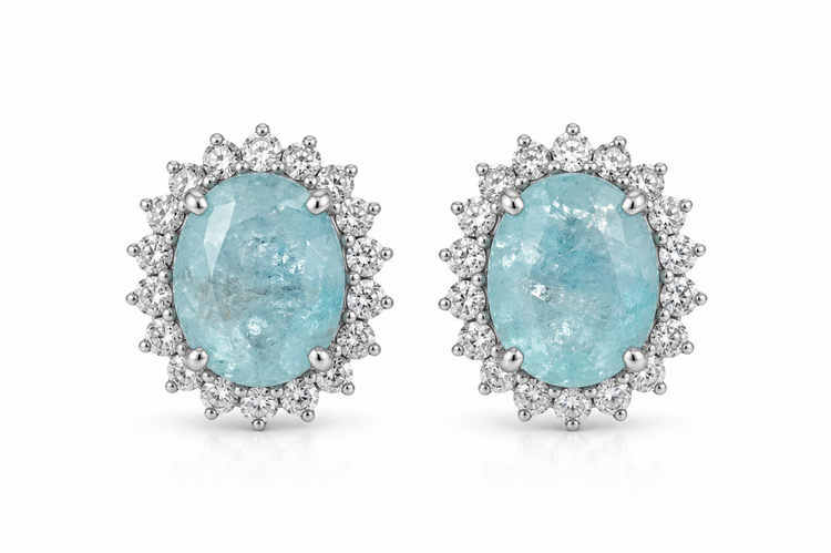 Aretes turmalinas