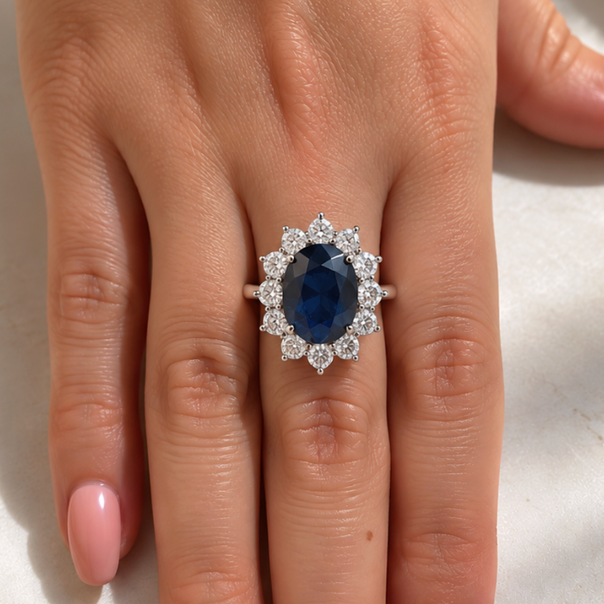 Anillo Zafiro Lady Di