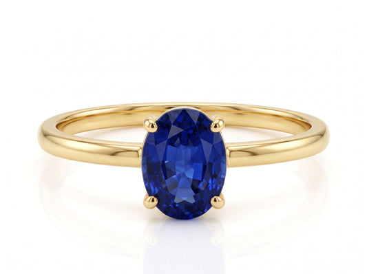 Anillo Zafiro Oval