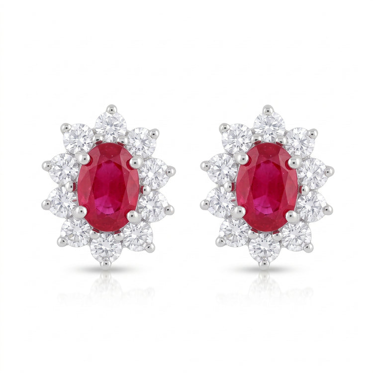 Aretes Rubí