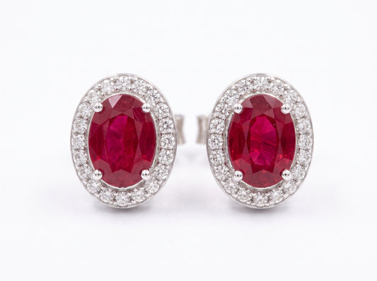 Aretes Rubí