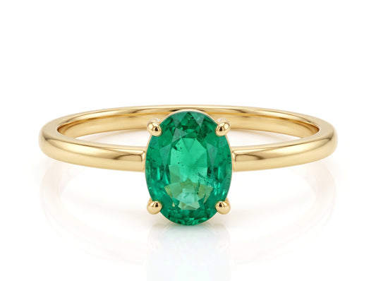 Anillo Esmeralda Oval