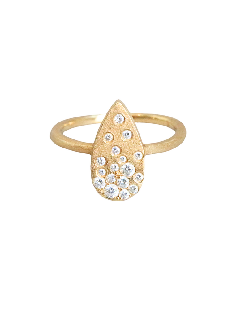 Anillo gota con Diamantes