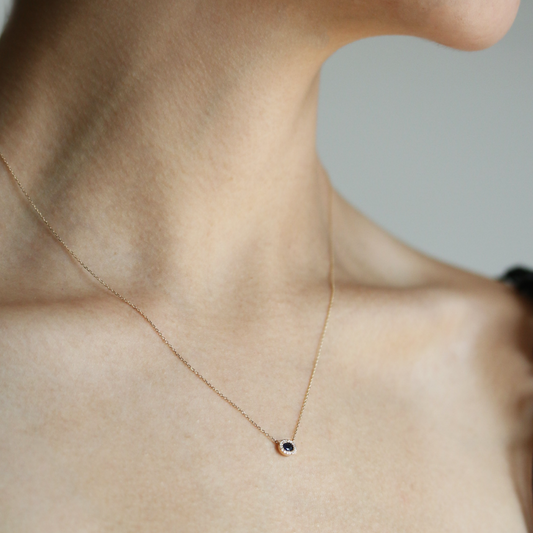 Dije de Zafiro con Diamantes