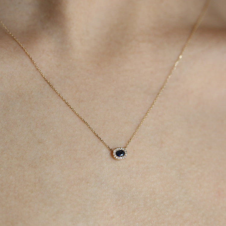 Dije de Zafiro con Diamantes