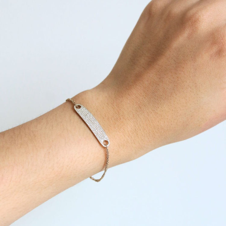 Brazalete con diamantes