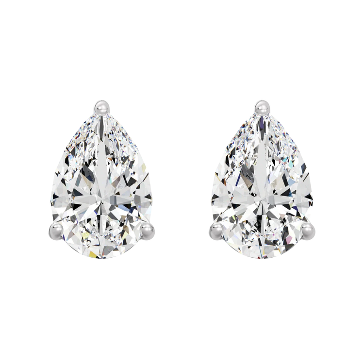 Studs pear 2 ctw