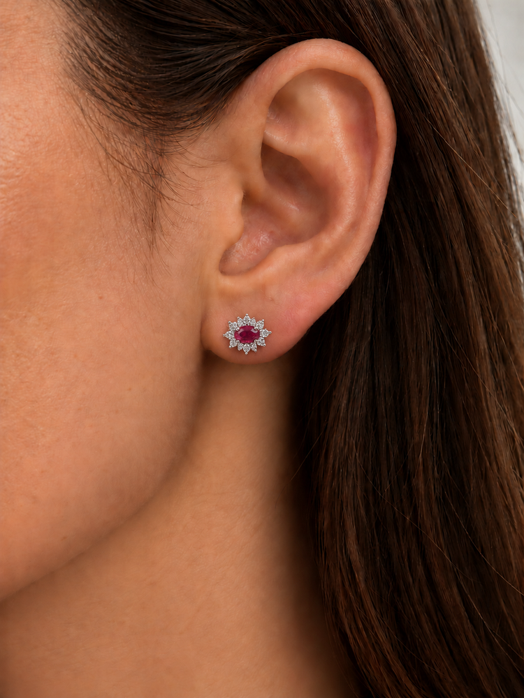 Aretes Rubí