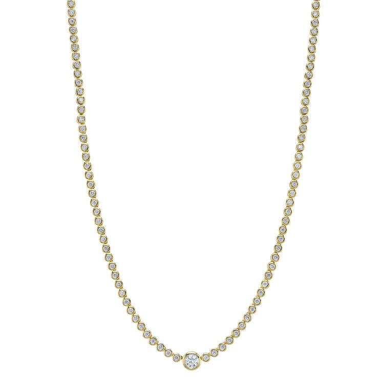Collar Diamantes Bisel