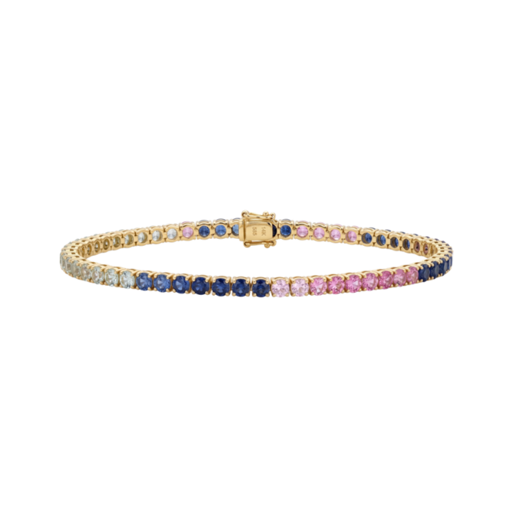 Tennis bracelet zafiros Rainbow