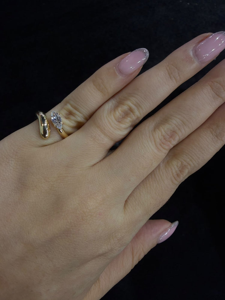 Anillo Diamante Marquise Hug