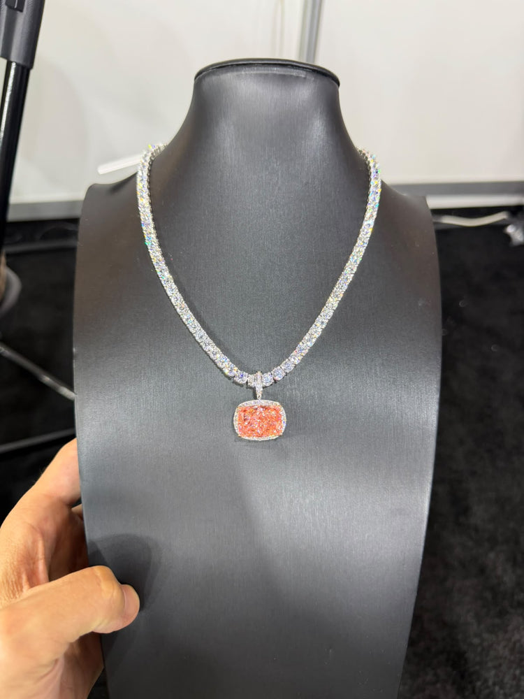 Dije Diamante Fancy Pink